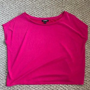 Hot Pink Cropped T-shirt